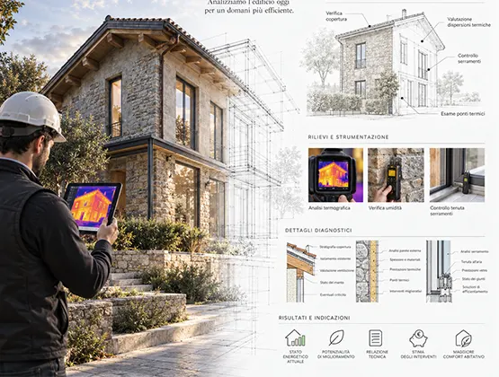 Sopralluogo per la valutazione energetica di un edificio