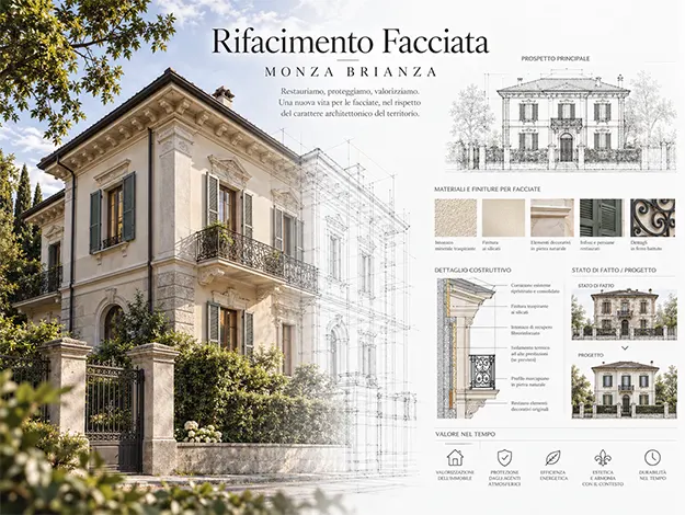 Cantiere Haus Group per il rifacimento di una facciata